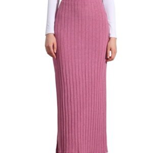 Allegra-K-Knit-Midi-Skirt-for-Women-s-Slit-Bodycon-Hight-Waist-Skirt_74b66f09-8533-40ad-93ee-85466cce2fbf.78fc39f3258e882fe041719ddf524a94.jpeg Knit Midi Skirt for Women's Slit Bodycon Hight Waist Skirt