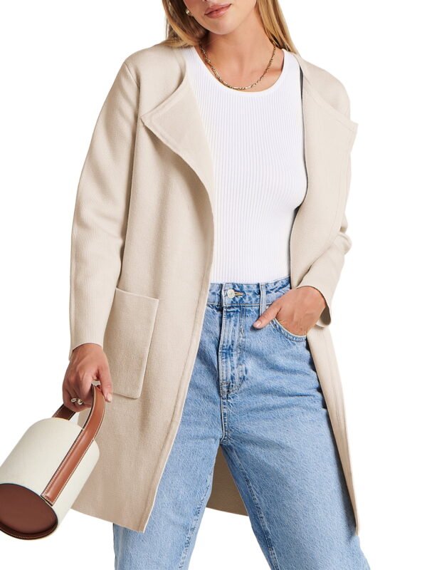 Women's Fall Jackets Oversized Trench Coat Open Front Casual Long Cardigan Sweater Clothing